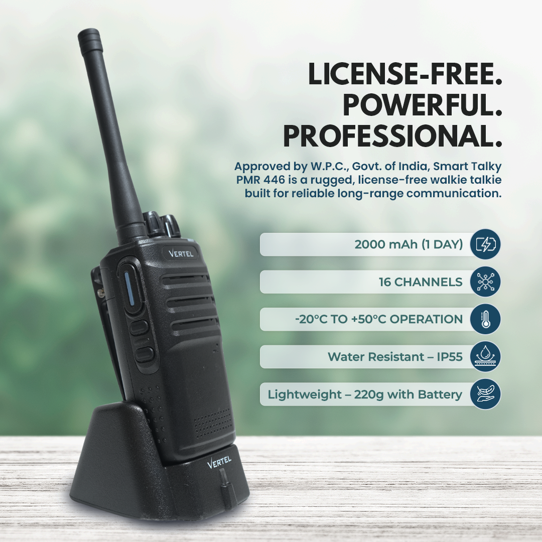 Vertel CH99 License Free Walkie Talkie