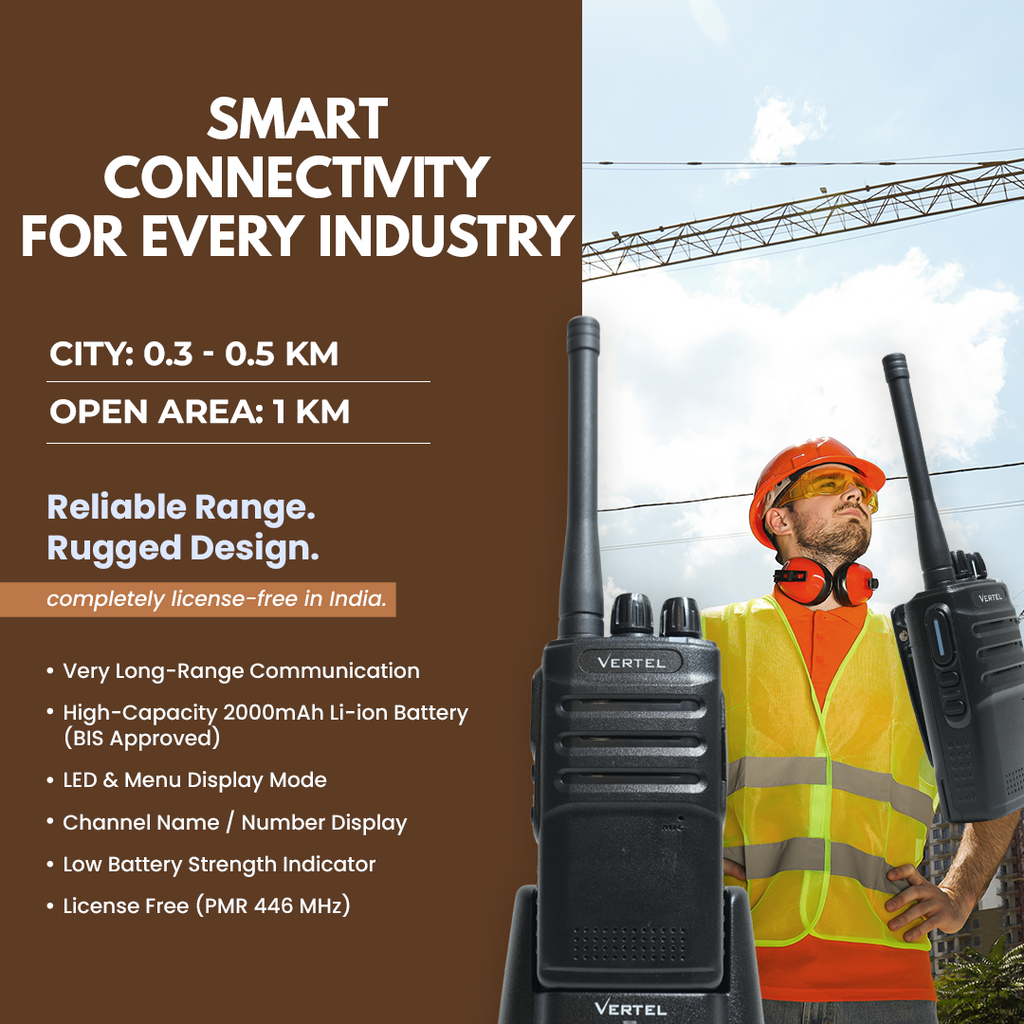 Vertel CH99 License Free Walkie Talkie