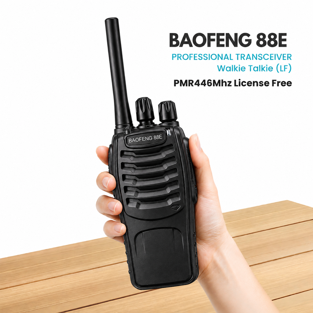 ARK Long-Range Walkie Talkie 16 Channel, Portable Two-Way Radio Set (Black, Pack of 18)